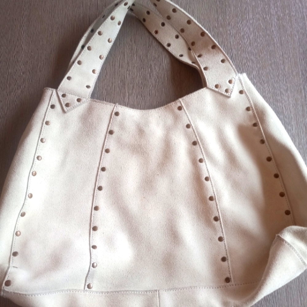 Gap white suede leather purse